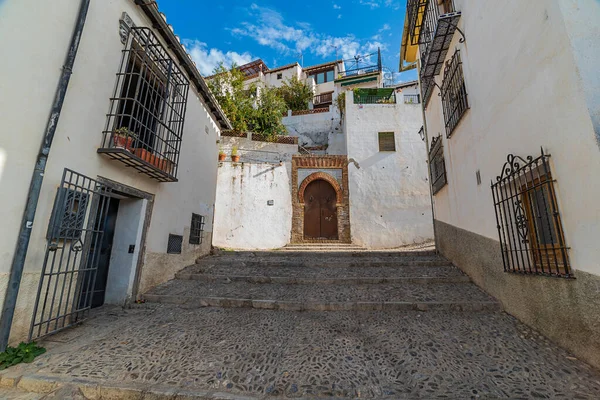 Albaicin Straße Granada — Stockfoto