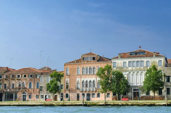 Casa Borde Del Canal Venecia — Foto de Stock