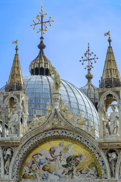 Detalle Fachada Iglesia San Marco Venecia — Foto de Stock