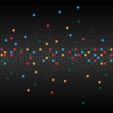 Webmulticolored konfeti karanlık bir arka plan üzerinde. Yolun konfeti.