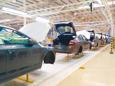 Solomonovo, Ukrayna - 15 Ocak: Skoda Otomobil Büyük Ölçekli Üretimi