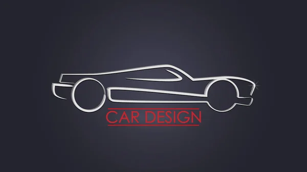Car design. Advertising banner for automotive topics.