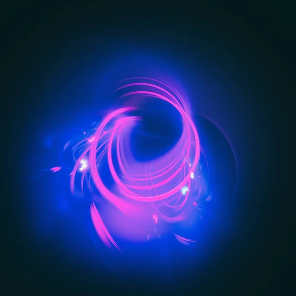Heller Abstrakter Retro Hintergrund 80Er Jahre Stil Mit Neonlicht Spiralrauschen — Stockfoto