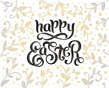 Mutlu Paskalya poster vektör çizim