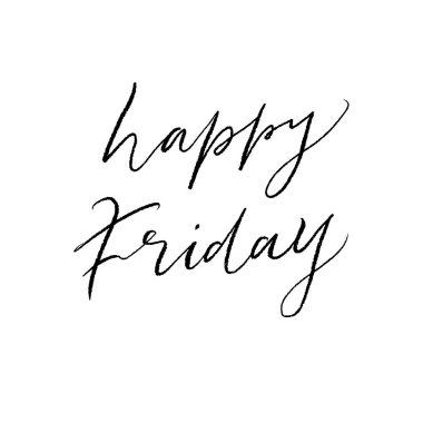 Kaligrafi metin mutlu Illustration Cuma vektör