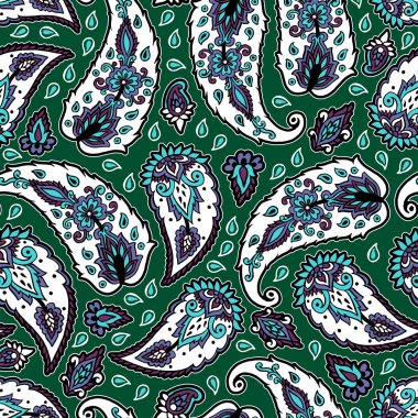 Fantezi çiçekli kusursuz desen, doğal duvar kağıdı, çiçek desenli kıvrım çizimi. Paisley el çizimi elementler. 