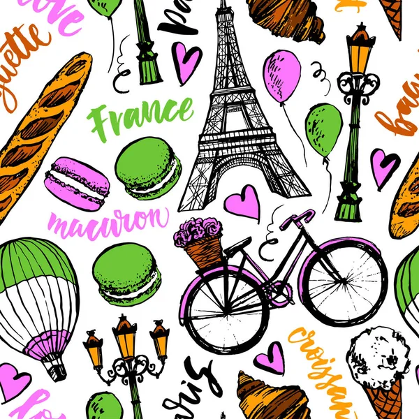 Paris desen vektör Illustration