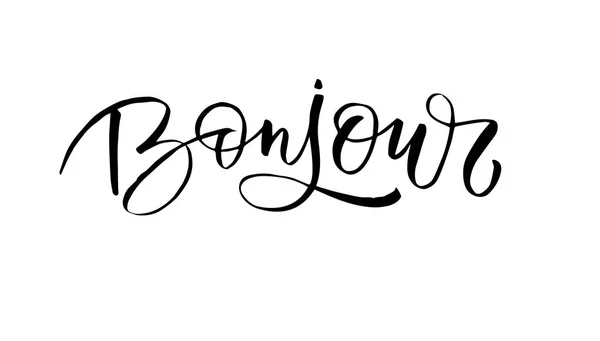 Illustration Vectorielle Mot Bonjour — Image vectorielle