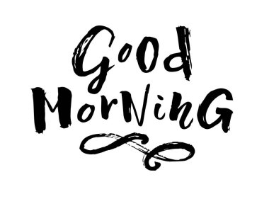 İyi sabah kartı vektör Illustration