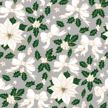 Vektör çizim Noel öğeleri arka plan