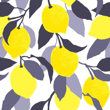 Limon desen vektör çizim