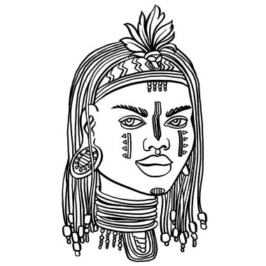 Vektör Illustration Hint. Dövme flaş