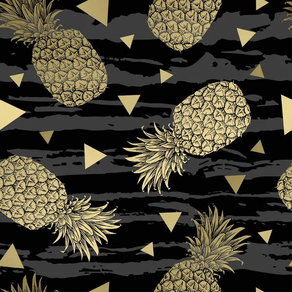 Ananas desen vektör çizim