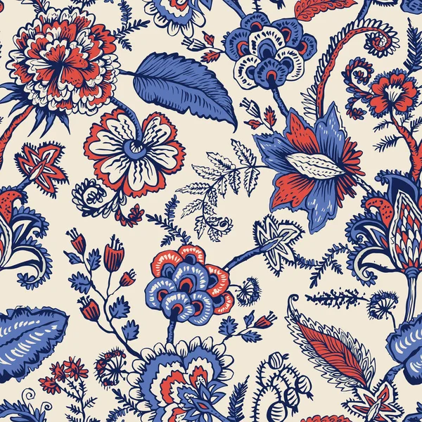 Fantezi çiçekli kusursuz desen, doğal duvar kağıdı, çiçek desenli kıvrım çizimi. Paisley el çizimi elementler. 
