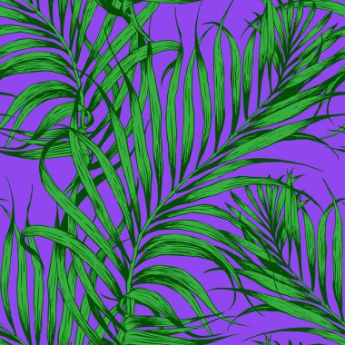 Tropikal arkaplanın vektör illüstrasyonu