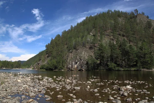 Râul Barguzin Râul Siberian Barguzin Ziua Vară Superioară Într Una — Fotografie, imagine de stoc