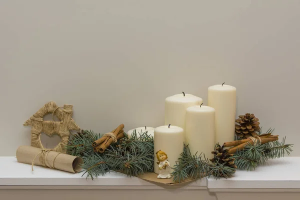 Noel ve yeni yıl oda dekorasyon