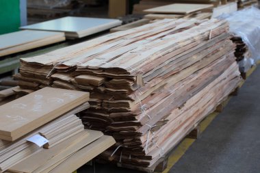 Kaplama mobilya imalatı için. Ahşap işleme sanayi