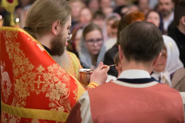 Belarús Gomel Abril 2018 Monasterio Nikolsky Celebración Pascua Ortodoxa Ceremonia —  Fotos de Stock