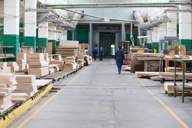 Beyaz Rusya, Gomel şehir üzerinde 26 Nisan 2018. Ahşap işleme tesisi. Mobilya imalatı. Ahşap işleme tesisi