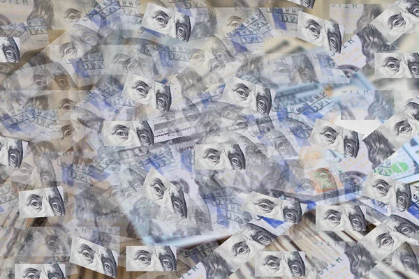 Bulanık görüntü dolar. Soyut dolar
