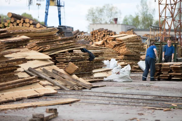 Belarus Cidade Gomel Abril 2018 Fábrica Móveis Dia Aberto Abeto — Fotografia de Stock