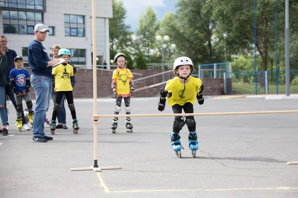 Belarús Gomel Junio 2018 Central Park Competición Los Niños Deporte —  Fotos de Stock