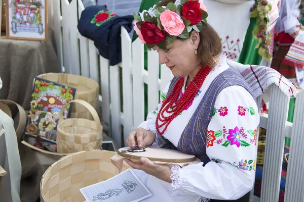 Беларусь Гомель Сентября 2018 Года День Города Отдыха Центральный Парк — стоковое фото