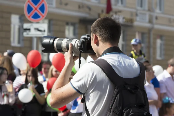 Беларусь Гомель Мая 2018 Года Праздник Победы Центральный Парк Фотокорреспондент — стоковое фото