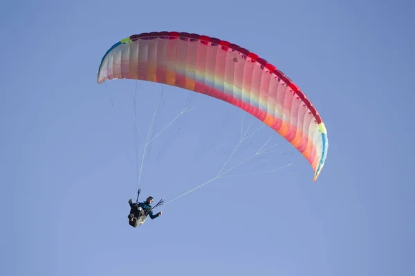 Belarus City Gomel October 2018 Performances Paragliding Paraglider Flies Sky — Stock Photo, Image