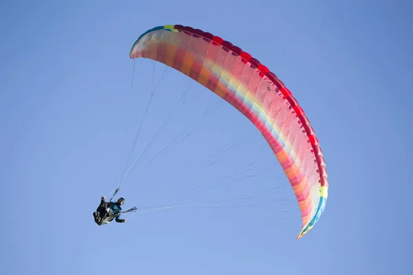 Belarus City Gomel October 2018 Performances Paragliding Paraglider Flies Sky — Stock Photo, Image