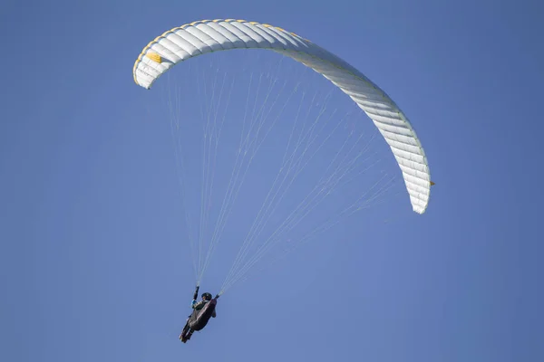 Belarus City Gomel October 2018 Performances Paragliding Paraglider Flies Sky — Stock Photo, Image