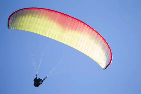 Bielorussia Gomel Ottobre 2018 Esibizioni Sul Parapendio Parapendio Vola Nel — Foto Stock