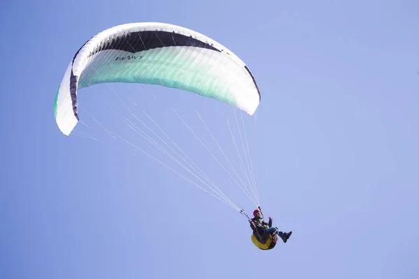 Biélorussie Ville Gomel Octobre 2018 Performances Parapente Parapente Vole Dans — Photo