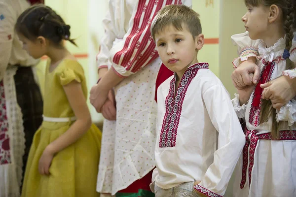 Belarus Gomel Novembro 2018 Reconstrução Velho Casamento Étnico Bielorusso Retrato — Fotografia de Stock