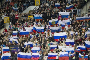 Belarus, Minsk, Ice Arena, 25 Ocak 2019. Avrupa Artistik Patinaj Şampiyonası. Fin buz patenci Amy Peltonen program haddeleme