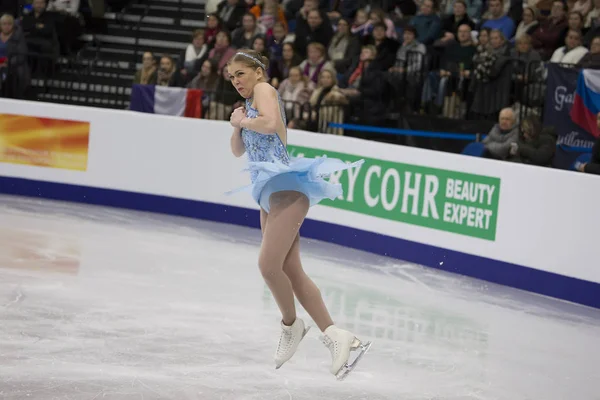 Belarus Minsk Ice Arena 2019 Campeonato Europeu Patinação Artística Feminina — Fotografia de Stock