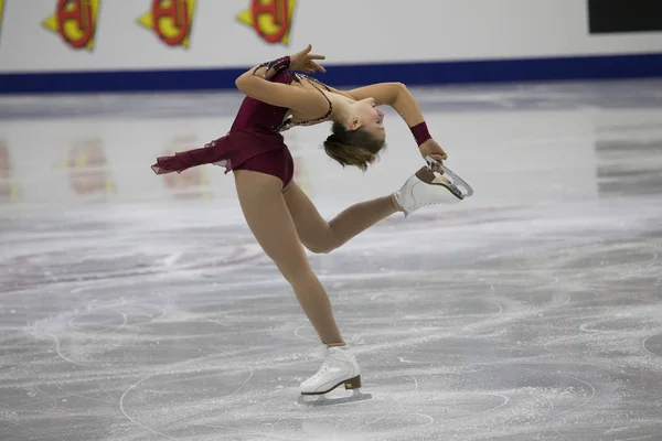 Λευκορωσία Μινσκ Ice Arena Ιανουαρίου 2019 Ευρωπαϊκή Championship Azerbaijani Πατινάζ — Φωτογραφία Αρχείου