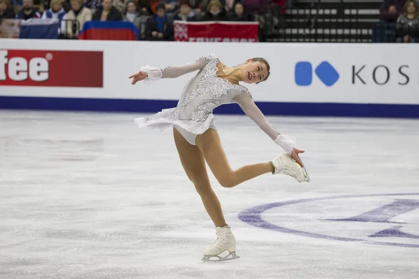 Λευκορωσία Μινσκ Ice Arena Ιανουαρίου 2019 Ευρωπαϊκή Championship Swiss Πατινάζ — Φωτογραφία Αρχείου