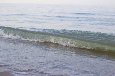 Deniz bir dalga ile sörf