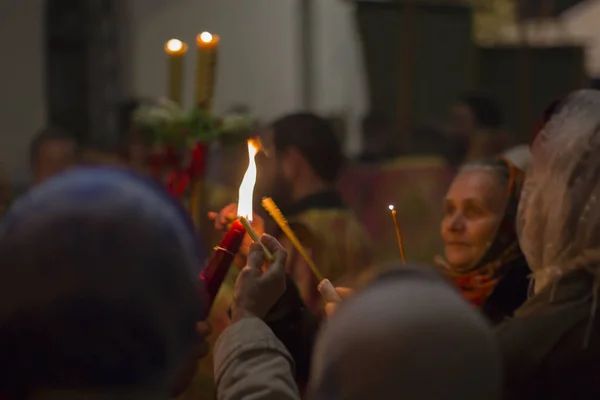 Bělorusko Gomel Května 2016 Nikolsky Klášter Oslava Pravoslavných Easter People — Stock fotografie