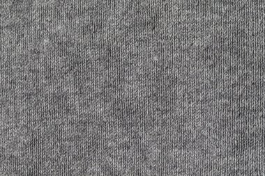 Gri örme kumaş closeup doku