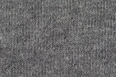 Gri örme kumaş closeup doku