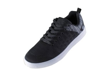 Ayakkabı. Spor ayakkabı yan beyaz bir arka plan görünümü