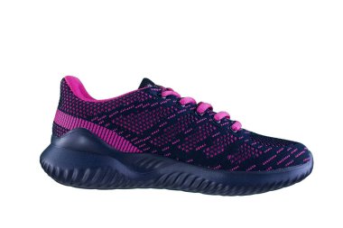 Ayakkabı. Spor ayakkabı yan beyaz bir arka plan görünümü