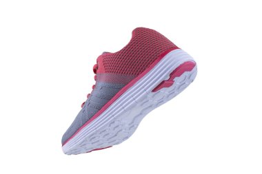 Ayakkabı. Spor ayakkabı yan beyaz bir arka plan görünümü