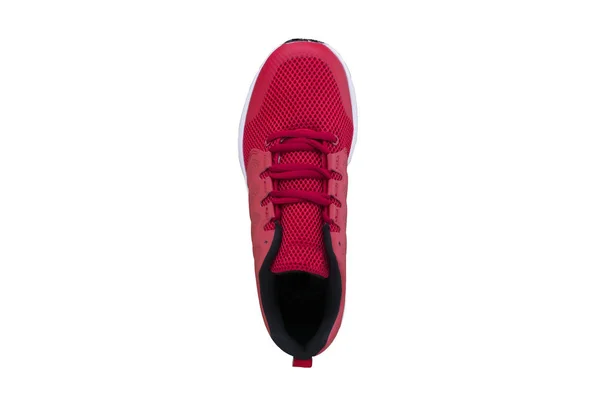 红色运动鞋在白色背景 运动鞋 — 图库照片