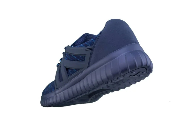 Sneakers Blauwe Sportschoenen Zijaanzicht — Stockfoto