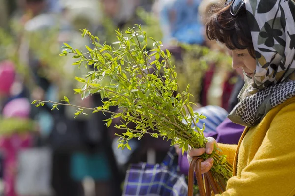 Bielorussia Gomel Aprile 2019 Domenica Delle Palme Una Festa Della — Foto Stock