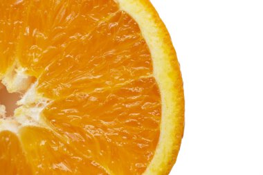 Bir dilim portakal yakın çekim.